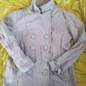 CUTE military-style olive green peacoat Size Large